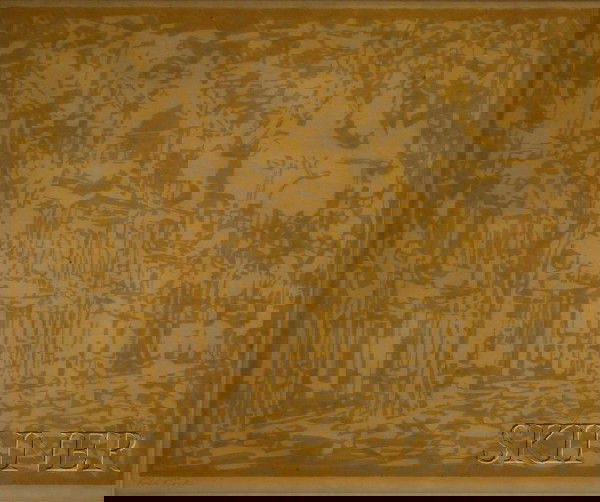 Fiske Boyd (American, 1895-1975) Street View. Mono: Fiske Boyd (American, 1895-1975) Street View. Monogrammed "FB" within the matrix l.r., signed "Fiske Boyd" in pencil l.l. Woodcut, 13 1/2 x 16 3/4 in., framed. Condition: Toning.