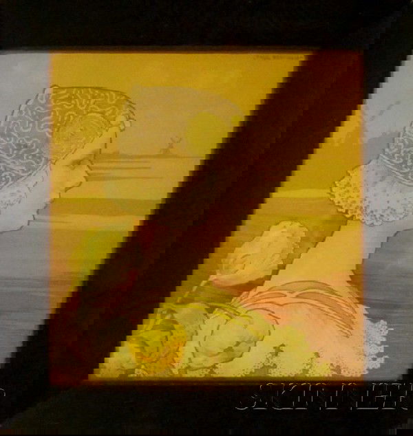 Paul Berthon (French, 1872-1909) Princess Wilhelmi: Paul Berthon (French, 1872-1909) Princess Wilhelmina, 1901. Signed in the matrix. Chromolithograph, framed.