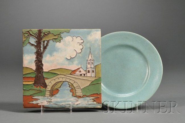 , American Encaustic Tile and a Paul Revere Potter