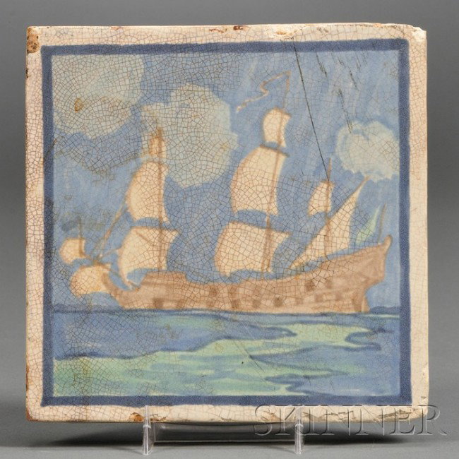 Marblehead Pottery Tile Decorated pottery Marblehea