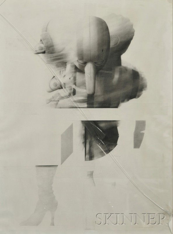 Joseph Piccillo (American, b. 1941) Study-April 19: Joseph Piccillo (American, b. 1941) Study-April 1975 Titled, dated, and signed "...joseph piccillo" in pencil l.r., inscribed, titled and dated "JOSEPH PICCILLO..." on the backing. Graphite on p