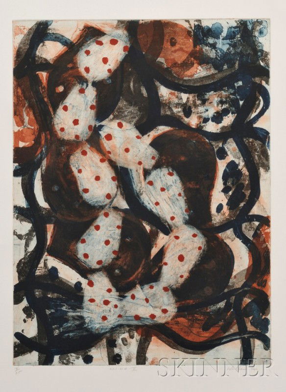 John Walker (British, b. 1939) Lot of Two Works: 6: John Walker (British, b. 1939) Lot of Two Works: 621-HA-IV and 621-HA-V Each signed "Walker 94" in pencil l.r., titled l.c., and numbered "18/25" in pencil l.l. Color etching, sheet sizes 38 x 28 1/4