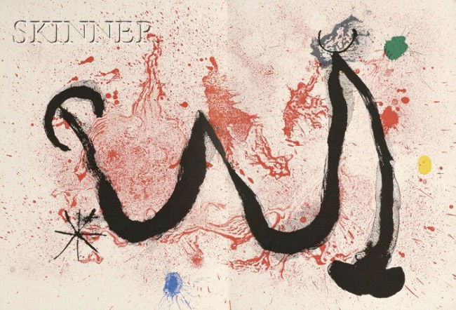 Joan Miró (Spanish, 1893-1983) Ceramiques monumenta: Joan Miró (Spanish, 1893-1983) Ceramiques monumentales de Miró et Artigas, from DERRIERE LE MIROIR, deluxe hard-cover edition, 13 Juin, 1963, number 84, edition of 150.