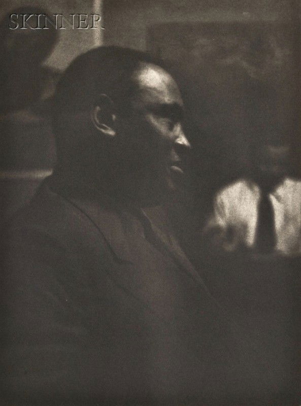 Roy DeCarava (American, b. 1919) Paul Robeson, 195: Roy DeCarava (American, b. 1919) Paul Robeson, 1950, edition of 50. Signed "ROY DECARAVA 1950" in pencil l.r., numbered "10/50" in pencil l.c. Photogravure on paper, plate size 11 1/2 x 8 1/2 in. (29.
