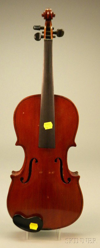 American Violin, c. 1930, unlabeled, 359 mm, with : American Violin, c. 1930, unlabeled, 359 mm, with case.