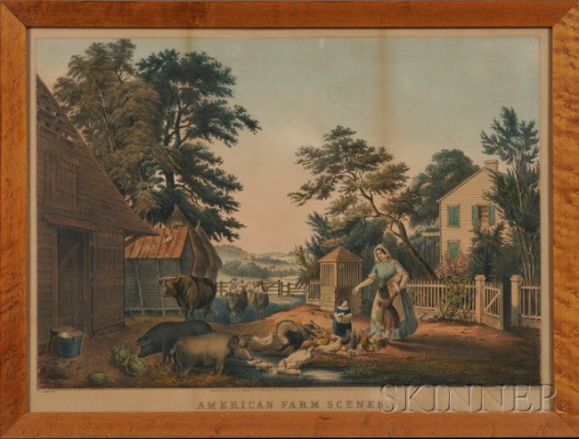 Nathaniel Currier, publisher (American, 1813-1888): Nathaniel Currier, publisher (American, 1813-1888) American Farm Scenes No. 2. (Summer). 1853 (Conningham, 135). Identified in inscriptions in the matrix. Large folio lithograph with hand-coloring
