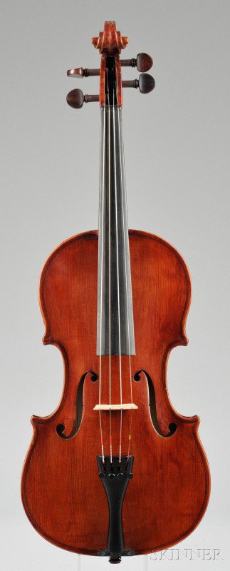 Modern Violin, labeled ...CAROLUS BADARELLO..., le: Modern Violin, labeled ...CAROLUS BADARELLO..., length of back 358 mm.