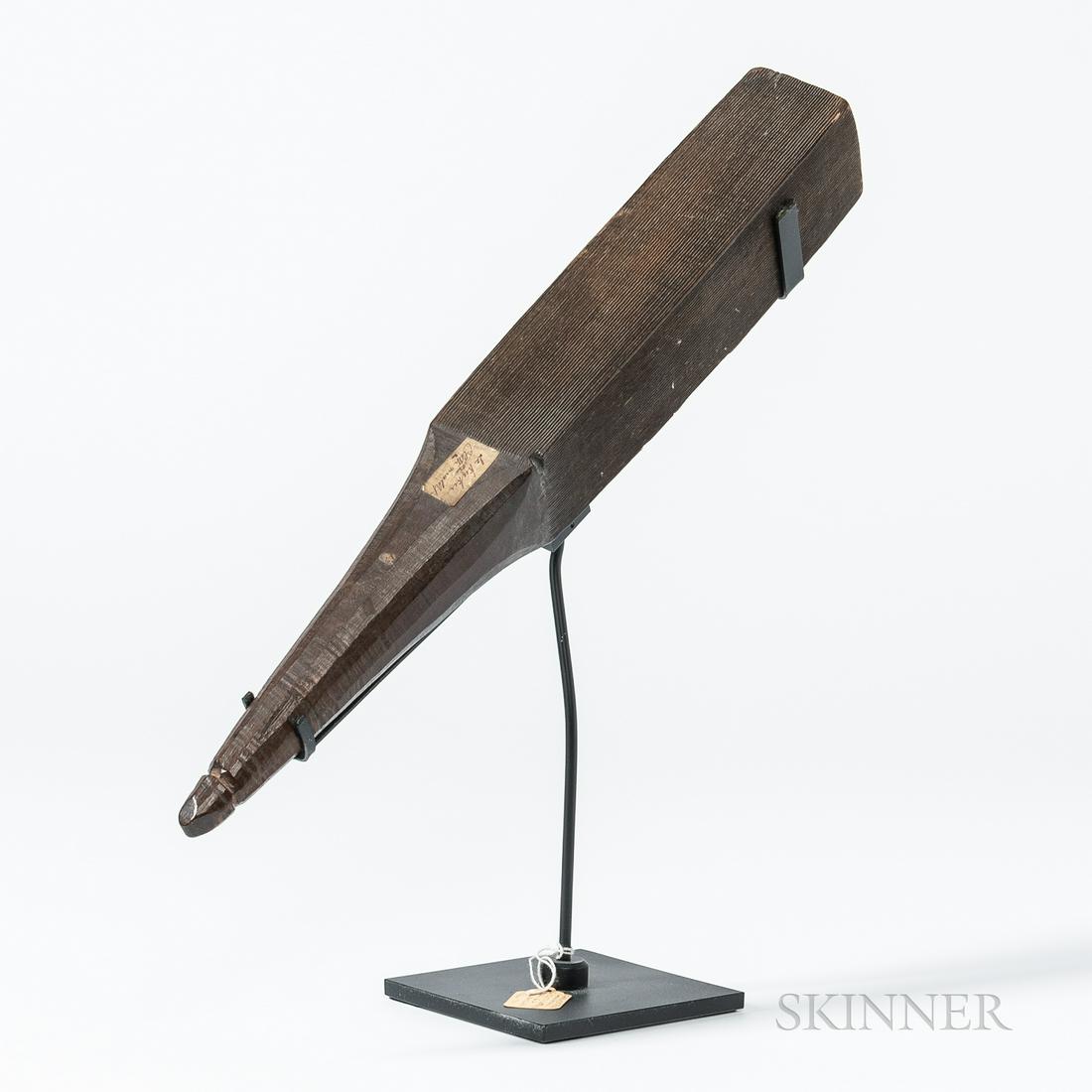 Hawaiian Kapa Beater, I'e kuku, early 19th century, second-stage beater, with all four flat faces (1 of 4)