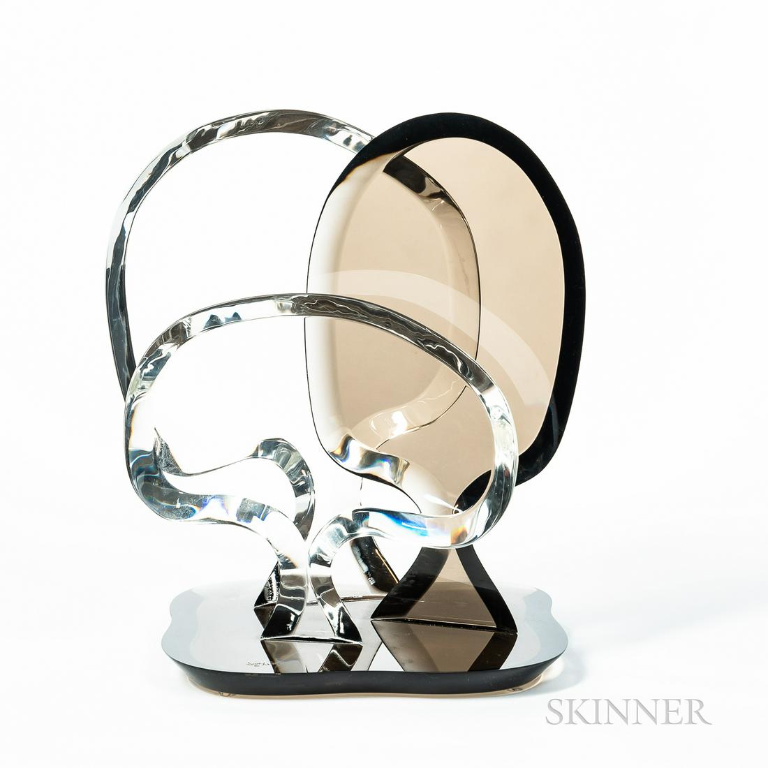 Hivo G. Van Teal (American, 20th Century), Three Trees., Signed and copyrighted., Acrylic, ht. 18: Hivo G. Van Teal (American, 20th Century) Three Trees. Signed and copyrighted. Acrylic, ht. 18 in. (45.7 cm.)