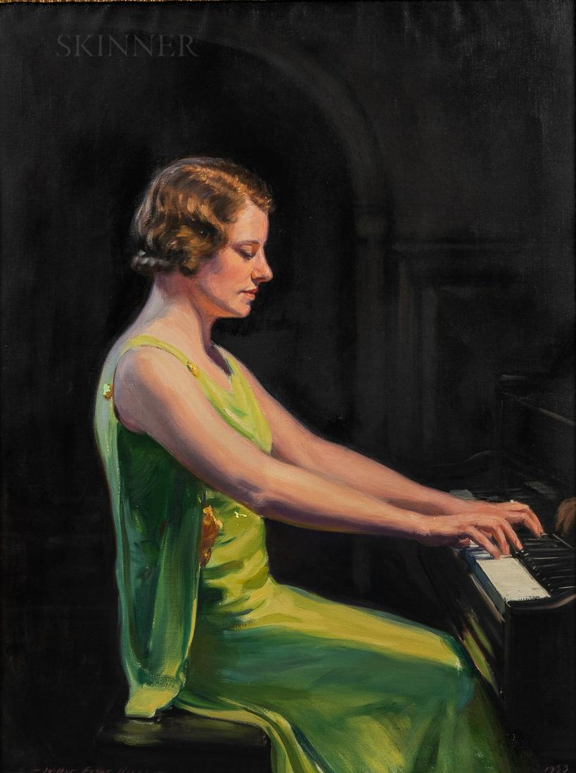 Wilbur Fiske Noyes (American, 1897-1951), Portrait of the Pianist Ethel Hutchinson Russell (1 of 5)