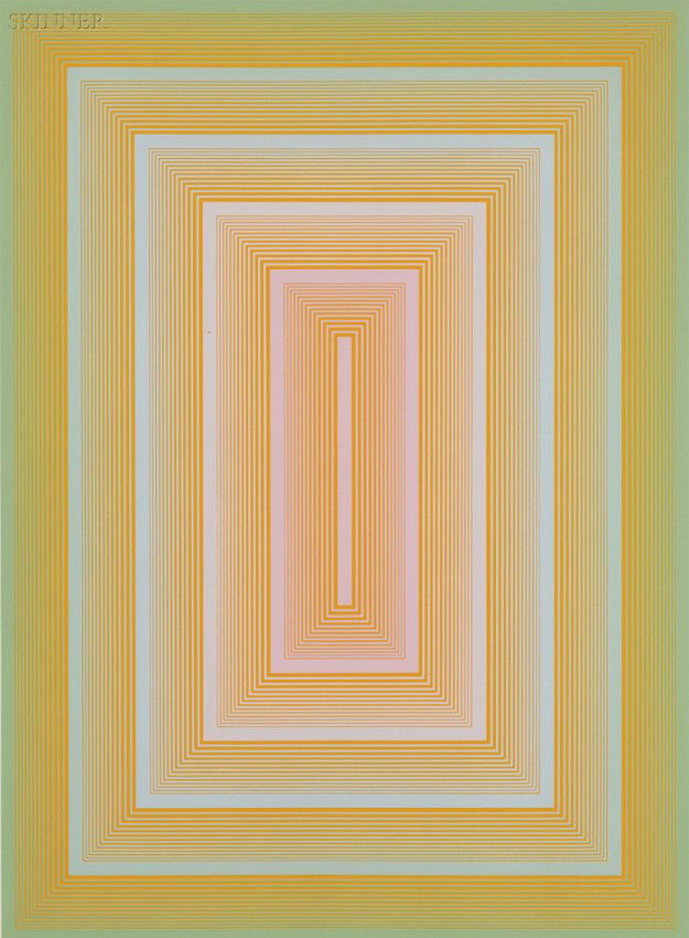 Richard Anuszkiewicz (American, b. 1930) III, from t: Richard Anuszkiewicz (American, b. 1930) III, from the SEQUENTIAL Portfolio, 1972, edition of 200, published by Sanmore Editions, New York. Signed, numbered, and d