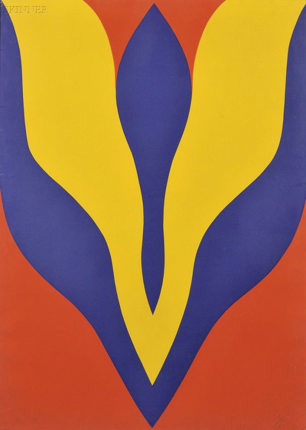 Jack Youngerman (American, b. 1926) The 50th Year,: Jack Youngerman (American, b. 1926) The 50th Year, The New School 1969, edition of 144 before lettering. Initialed and dated "JY 69" in pencil (within the image) l.r., numbered "10/144" in pencil (wit