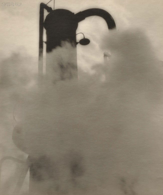 William E. Dassonville (American, 1879-1957) The C: William E. Dassonville (American, 1879-1957) The Condensing Tower. c. 1925. Signed "W. E. Dassonville" in pencil l.r. Gelatin silver or platinum print, image size 10 3/4 x 9 in. (27.3 x 22.8 cm), fram