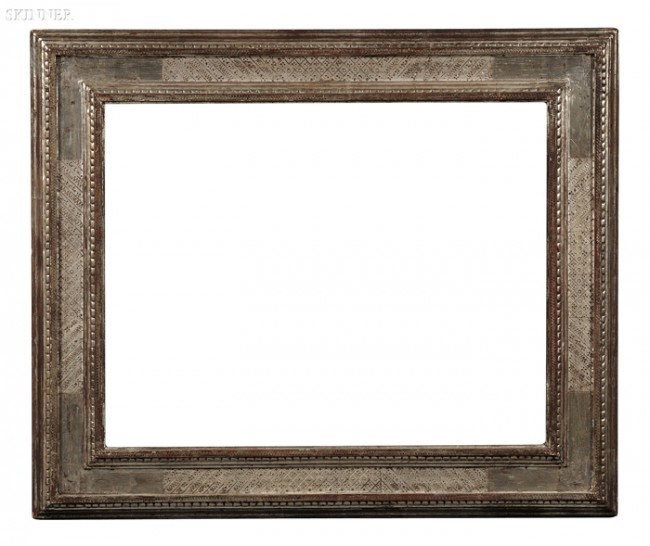 Frederick William Harer (American, 1879-1947) Arts: Frederick William Harer (American, 1879-1947) Arts and Crafts Picture Frame Incised signature "HARER" on the reverse l.c., inscribed "...PROWELL/ CHARLESTOWN PA" on the reverse. Silver leaf carved and