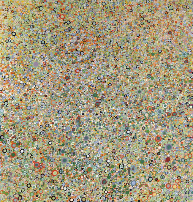 Frank Beanland (British, b. 1936) Blue, Gray and S: Frank Beanland (British, b. 1936) Blue, Gray and Sand Titled, inscribed, dated, and signed "...Vence, March 1973/ Frank Beanland..." on th reverse, identified on a label from Gimpel Fils Galle