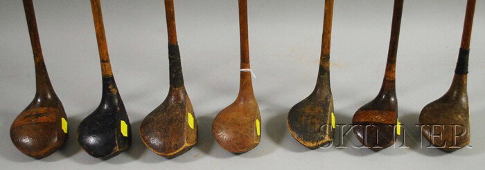 Seven Wood Shaft Golfing Woods, including J. Winte: Seven Wood Shaft Golfing Woods, including J. Wintermyer, MacGregor, and Ed. Fitzjohn.