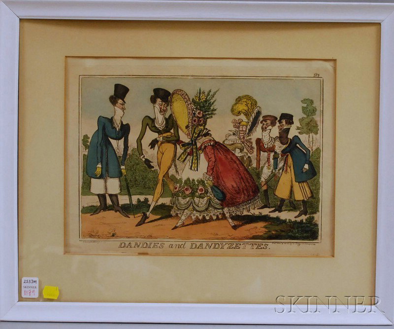 Isaac Robert Cruikshank (British, 1759-1856) Dandi: Isaac Robert Cruikshank (British, 1759-1856) Dandies and Dandyzettes, from Dandies. Inscribed "I.R. Cruikshank fecit" within the matrix l.l. and "Pub.d Nov. 6, 1818 by