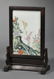 607: Framed Porcelain Plaque, China, early 20th century