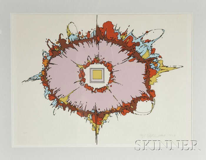 Peter Max (American, b. 1937) Lot of Three Prints: Peter Max (American, b. 1937) Lot of Three Prints: Colossus, Red Sun, and Burst Colossus signed and dated "Zen Max 71" l.r., numbered "50/300" l.l.; Red