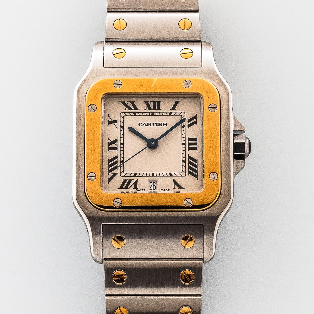 Cartier Santos Galbée Two-tone Wristwatch (1 of 2)