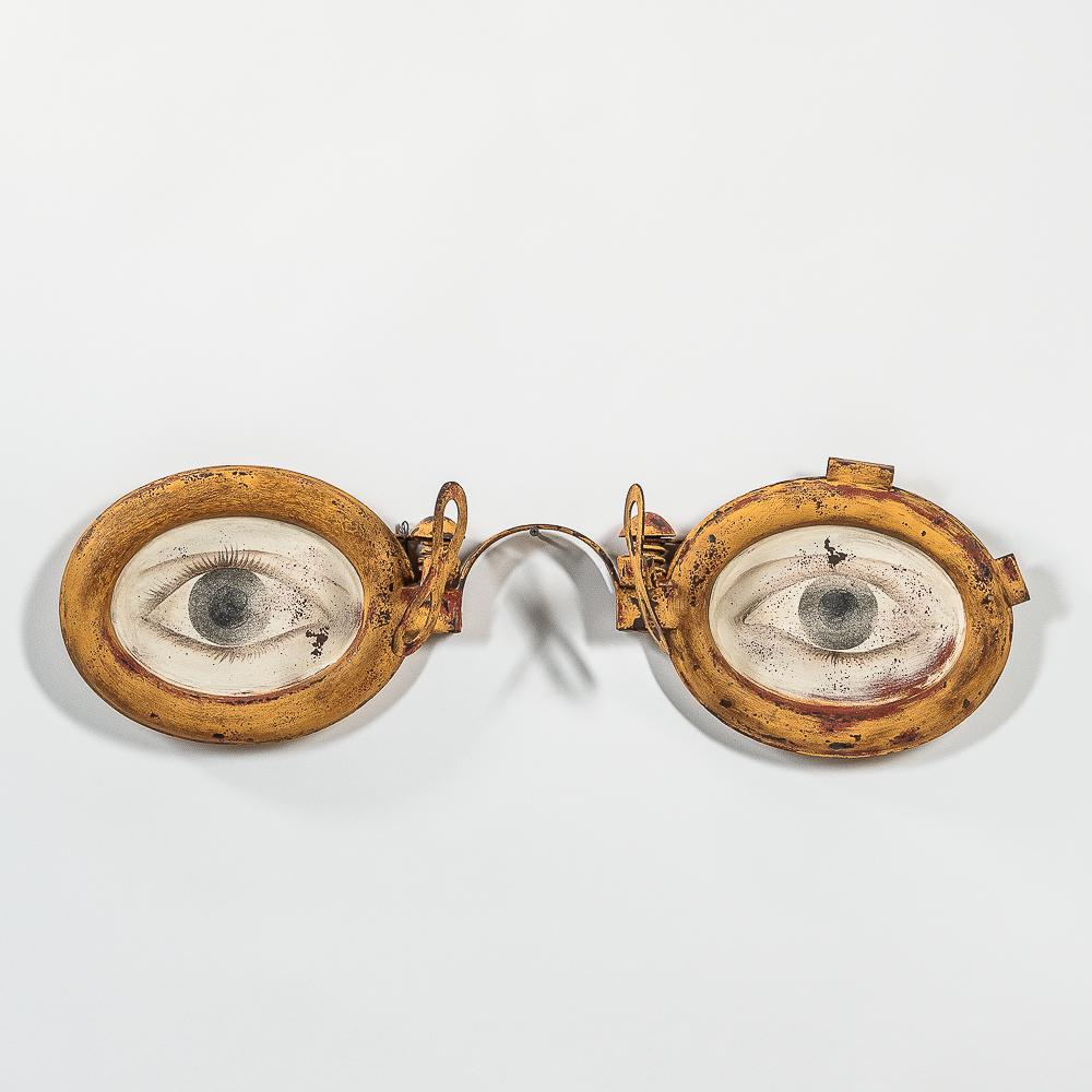 Optometrist Painted Tin and Iron Trade Sign (1 of 1)