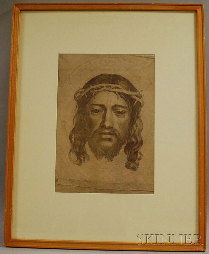 After Claude Mellan (French, 1598-1688) Le Sainte F: After Claude Mellan (French, 1598-1688) Le Sainte Face (Veronica's Veil). Signed and dated "Mellan 1649" in the plate. Engraving, sight size 16 3/4 x 11 1/2 in., framed. Condition: Not examined o