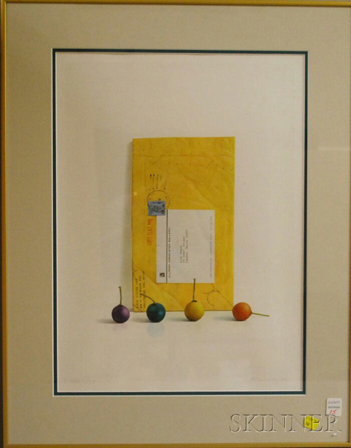 Alan Magee (American, b. 1947) Smoke Balls. Signed: Alan Magee (American, b. 1947) Smoke Balls. Signed in pencil "Alan Magee" l.r., numbered "129/275" l.l. Offset lithograph on paper, image size 18 x 14 in., framed. Condition: Good, not examined