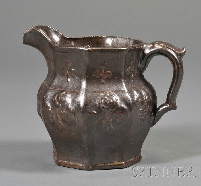 774 Risley Pottery Pitcher, Sidney Risely, Norwich, Co