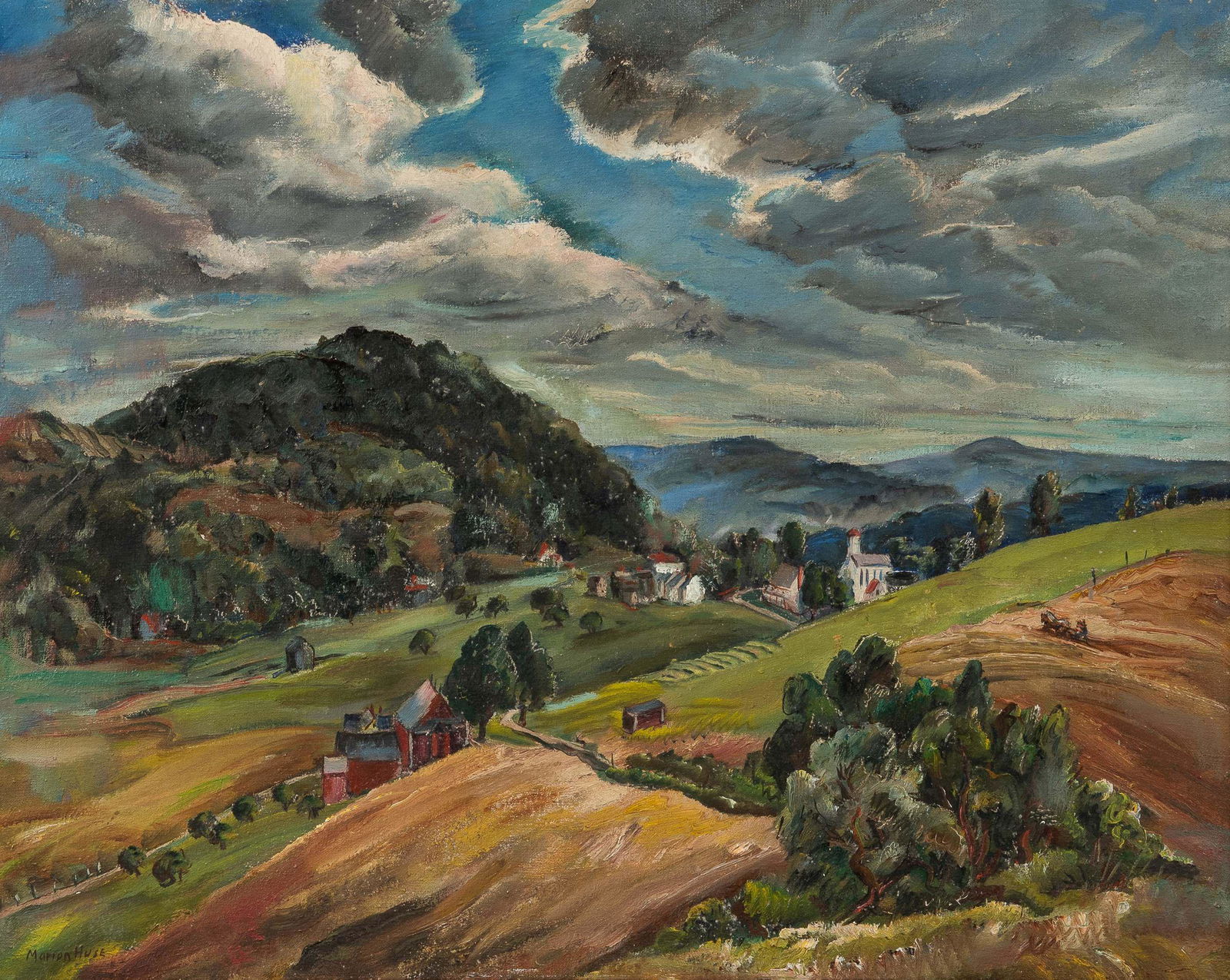 Marion Huse (1896-1967) Vermont Hills in Summer 24 x 30 in. (61.0 x 76.2 cm) framed 31 x 37 1/4 in. (1 of 8)