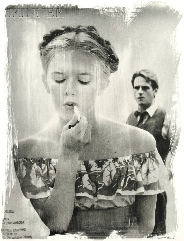 Paul Ickovic (Czech, b. 1944) Lipstick. Signed and: Paul Ickovic (Czech, b. 1944) Lipstick. Signed and numbered "Ick... 1/1" in pencil l.r. Gelatin silver print on Arches paper with watermark hand-brushed with photo-emulsion, sheet size 30 x 22 1/2 in.