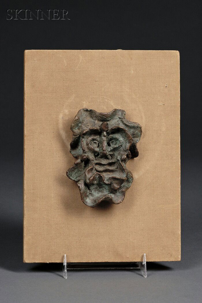 Andre Derain (French, 1880-1954) Masque II Numbere: Andre Derain (French, 1880-1954) Masque II Numbered and signed "8/11 ANDRE DERAIN" on the reverse, identified on a label from Leonard Hutton Galleries, New York, affixed to the mount. Bron