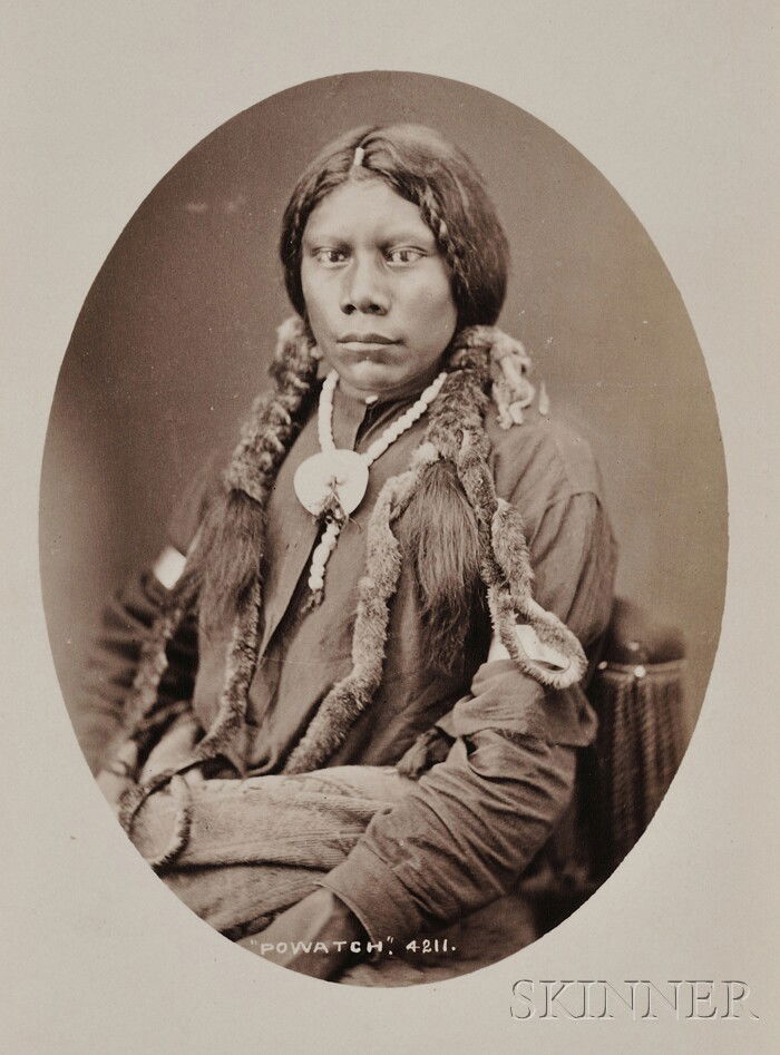 Cabinet Card by William Henry Jackson of "Powatch,: Cabinet Card by William Henry Jackson of "Powatch," a Ute Indian.