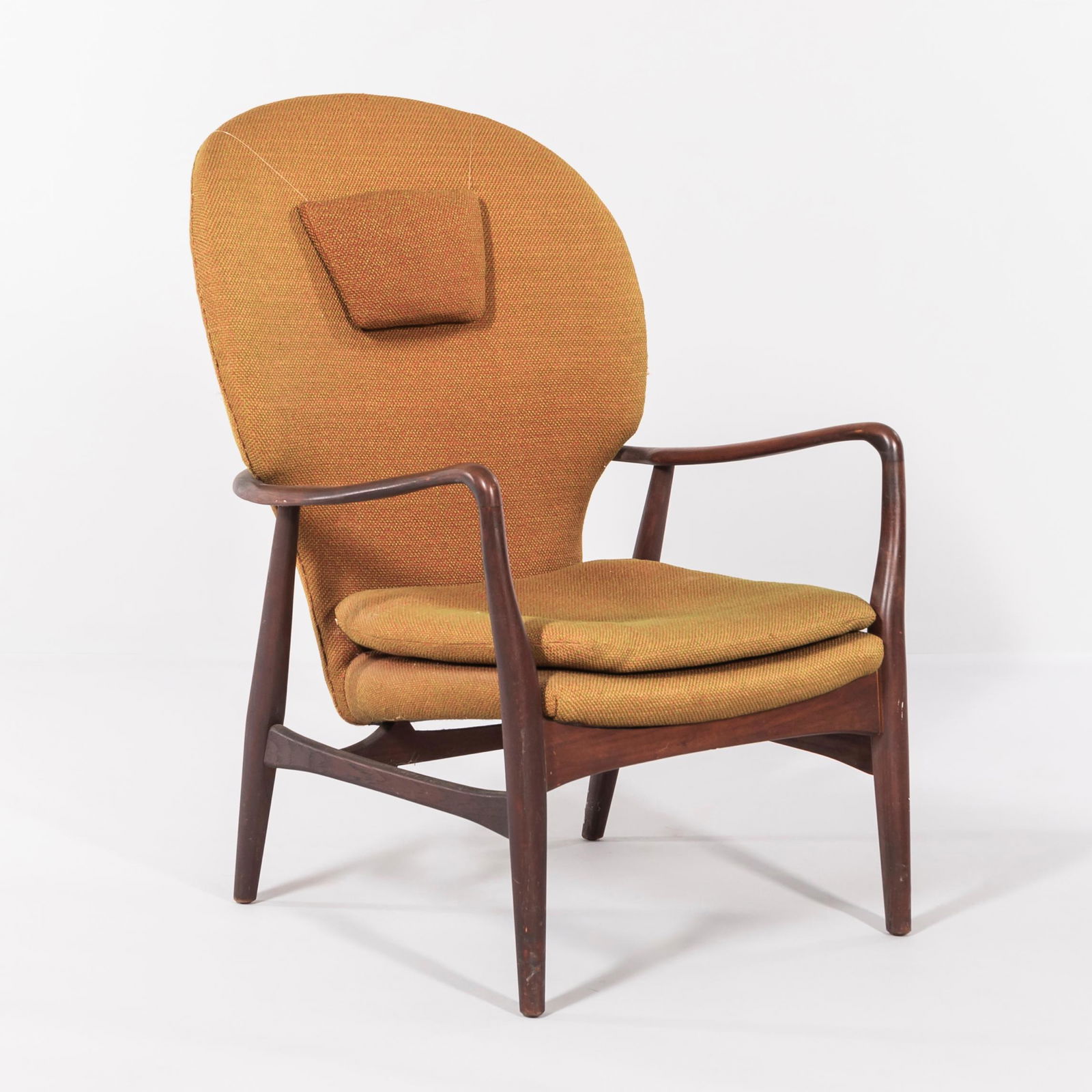 Danish Modern Teak Lounge Chair in the Manner of Arne Vodder, c. 1960, unmarked, ht. 39, seat ht.: Danish Modern Teak Lounge Chair in the Manner of Arne Vodder, c. 1960, unmarked, ht. 39, seat ht. 17, wd. 26 1/2, dp. 30 in.Provenance: From the Estate of Sophie Freud, professor, social worker, write