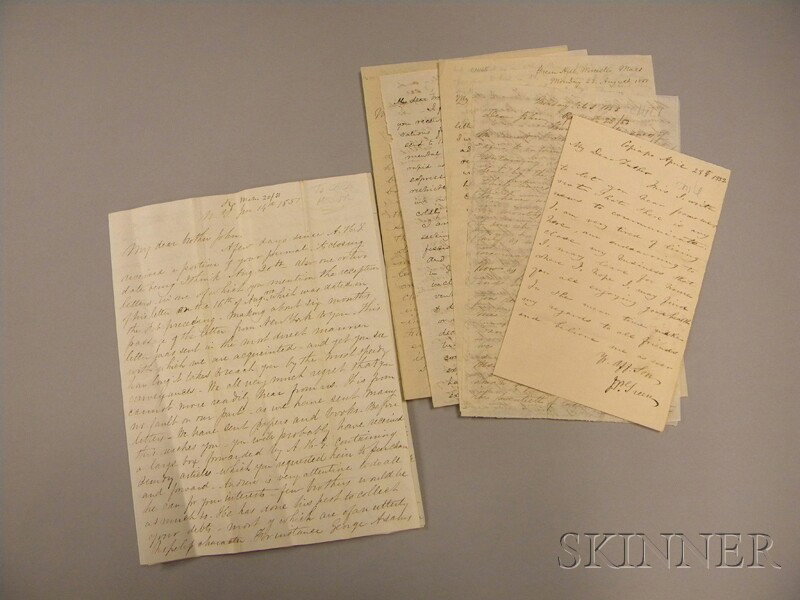 Seven 19th Century Handwritten Letters Regarding M: Seven 19th Century Handwritten Letters Regarding Missionary Work, 1851-88, in Chile and India or Ceylon.