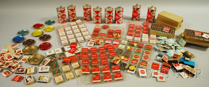 Lot of Coca-Cola Matches, Matchbooks, and Lighters: Lot of Coca-Cola Matches, Matchbooks, and Lighters.