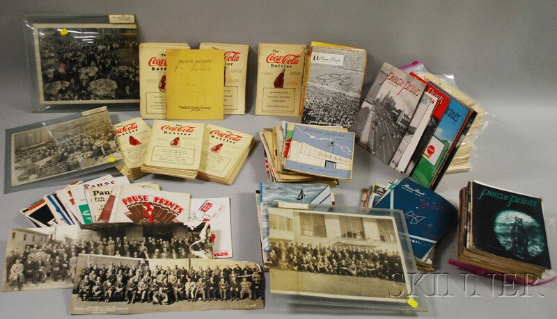 Two Sets of 1930s-1950s Coca-Cola Bottler's Public: Two Sets of 1930s-1950s Coca-Cola Bottler's Publications with Five Convention Photographs, a set of 1939-1958 Coca-Cola Bottling Co. of Los Angeles Pause Prints and a set of 1930-1944 The Coca-Cola Bo