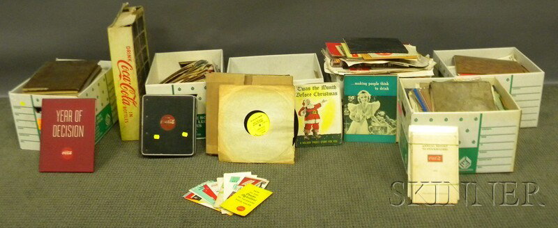 Large Lot of Coca-Cola Bottling Sales and Sales Pr: Large Lot of Coca-Cola Bottling Sales and Sales Promotion Material and Ephemera, 1940-60s.