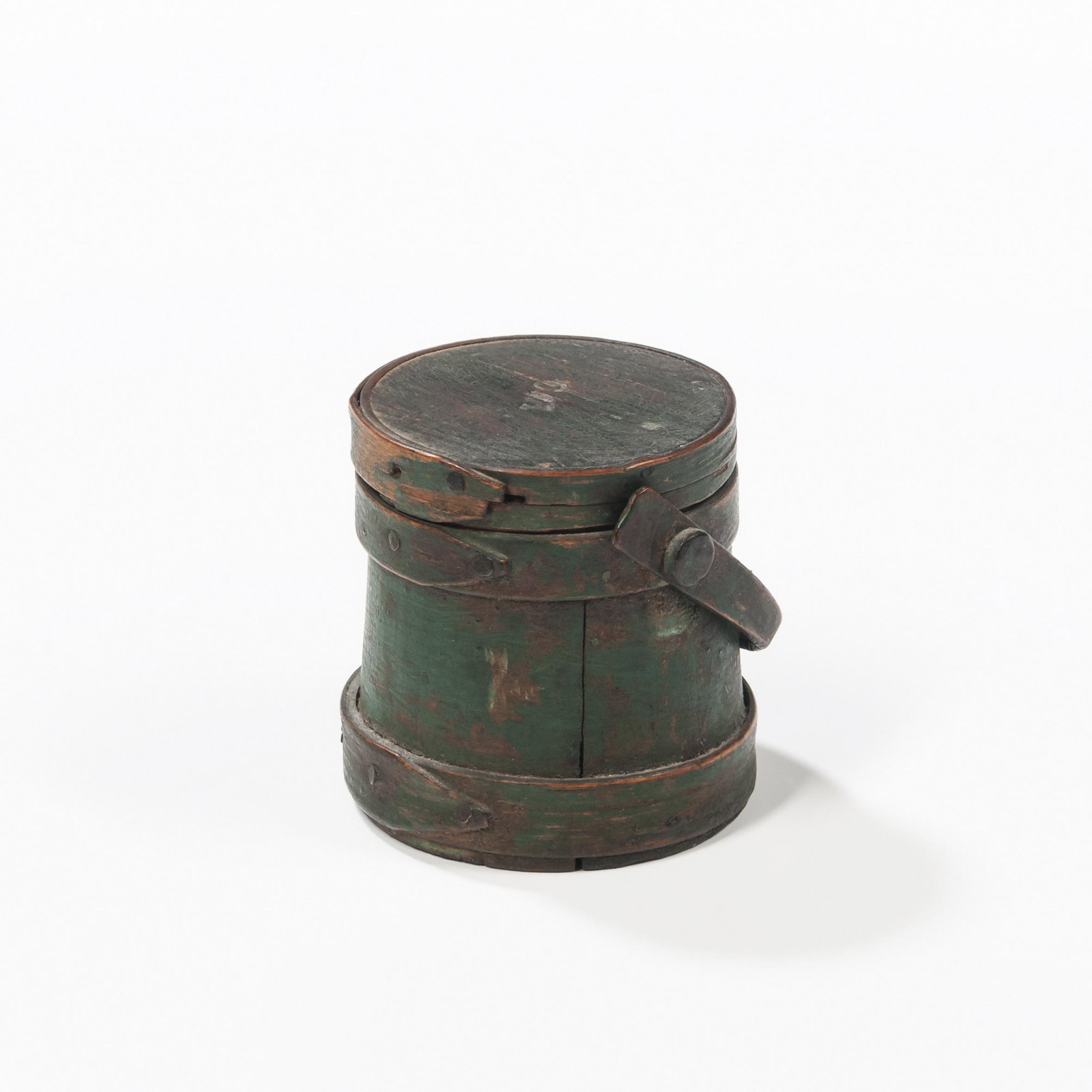 Painted Miniature Bucket, probably Cotton Hersey, Hingham, Massachusetts, c. 1850. (1 of 2)