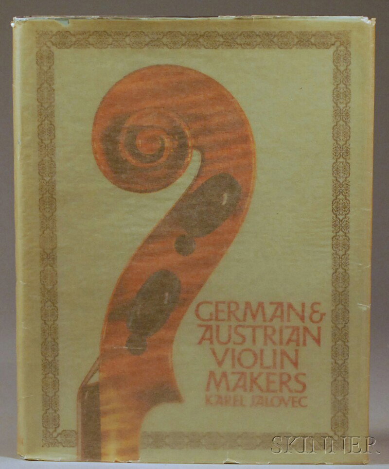 Jalovec, Karel, German & Austrian Violin Makers, 1: Jalovec, Karel, German & Austrian Violin Makers, 1967.