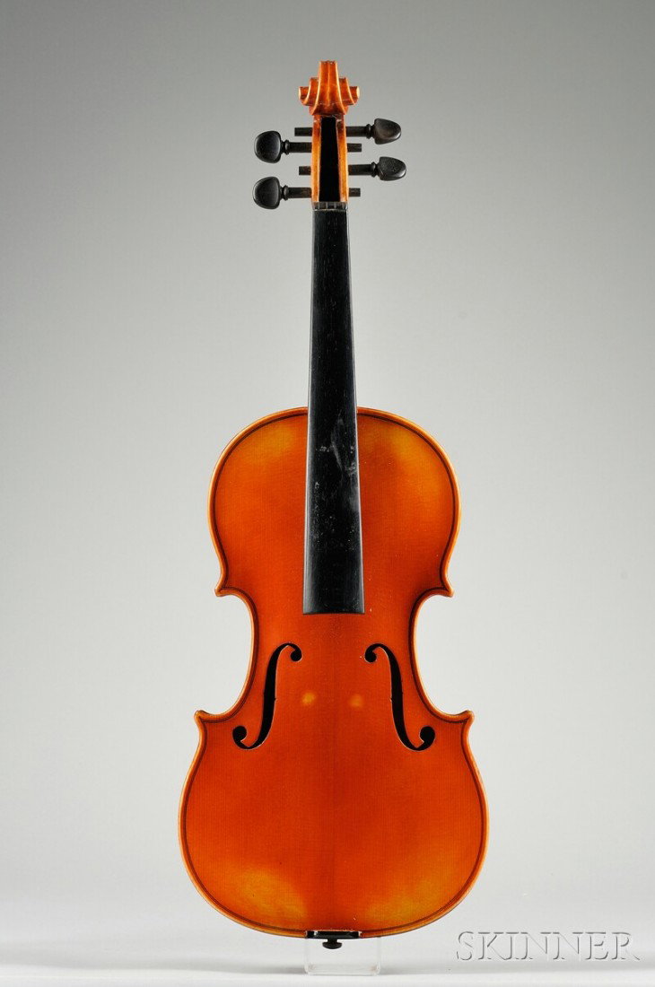 Modern Violin, Roderick Paesold, Bubenreuth, 1976,: Modern Violin, Roderick Paesold, Bubenreuth, 1976, labeled RODERICK PAESOLD, DATE 1976 MODEL 804..., etc., length of back 355 mm.