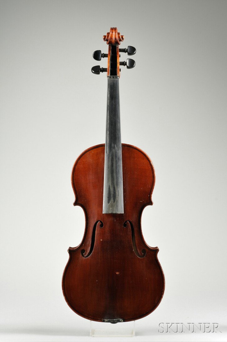 Czech Violin, M.A. Bittner, Prague, 1932, bearing : Czech Violin, M.A. Bittner, Prague, 1932, bearing the maker's label, length of back 358 mm.