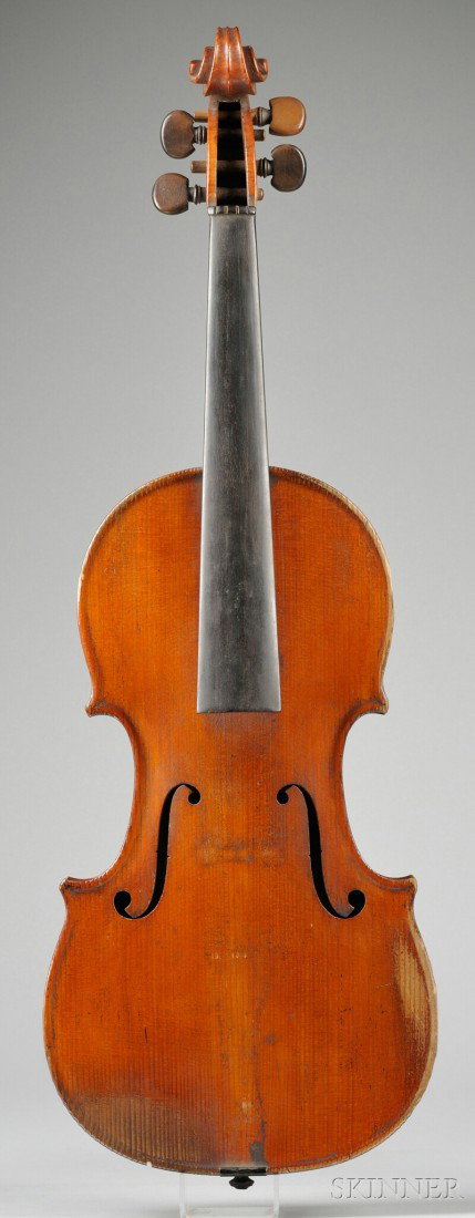 Scottish Violin, James Thompson, White House (Aber: Scottish Violin, James Thompson, White House (Aberdeenshire), 1866, bearing the maker's label, length of back 360 mm.