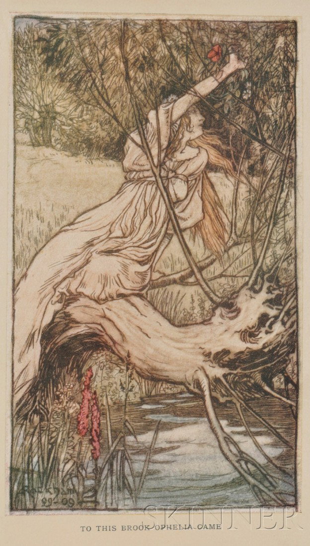 (Rackham, Arthur, Illustrator), Lamb, Charles & Ma: (Rackham, Arthur, Illustrator, (1867-1939)), Lamb, Charles & Mary), Tales from Shakespeare, London: J.M. Dent, 1909, original cloth with slip case, large paper edition, number 238 of 750, signed by Ra