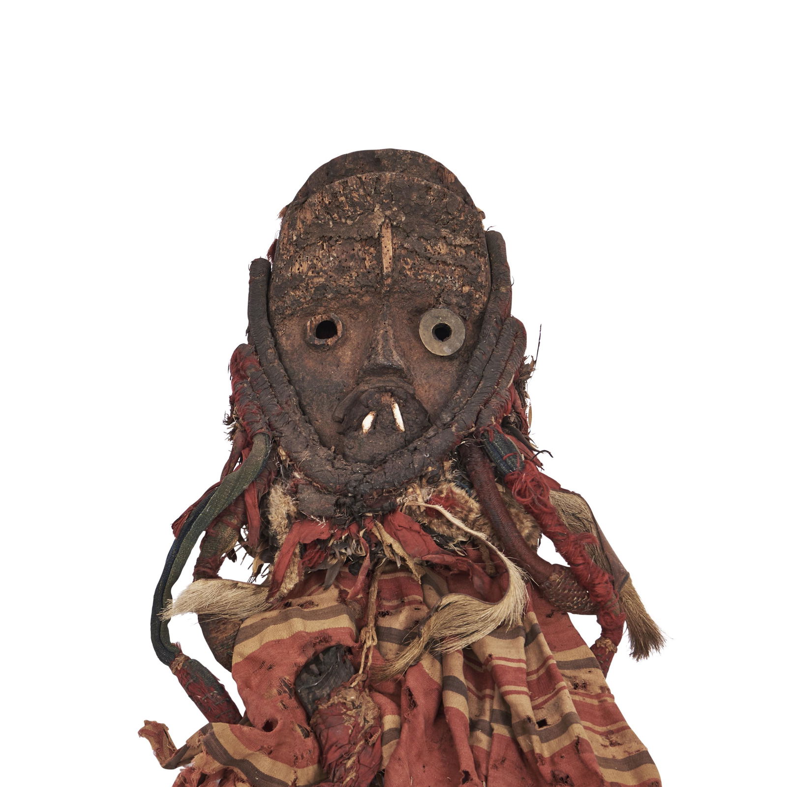 A Dan Poro Society mask size of mask 9 1/4 x 6 in. (1 of 5)