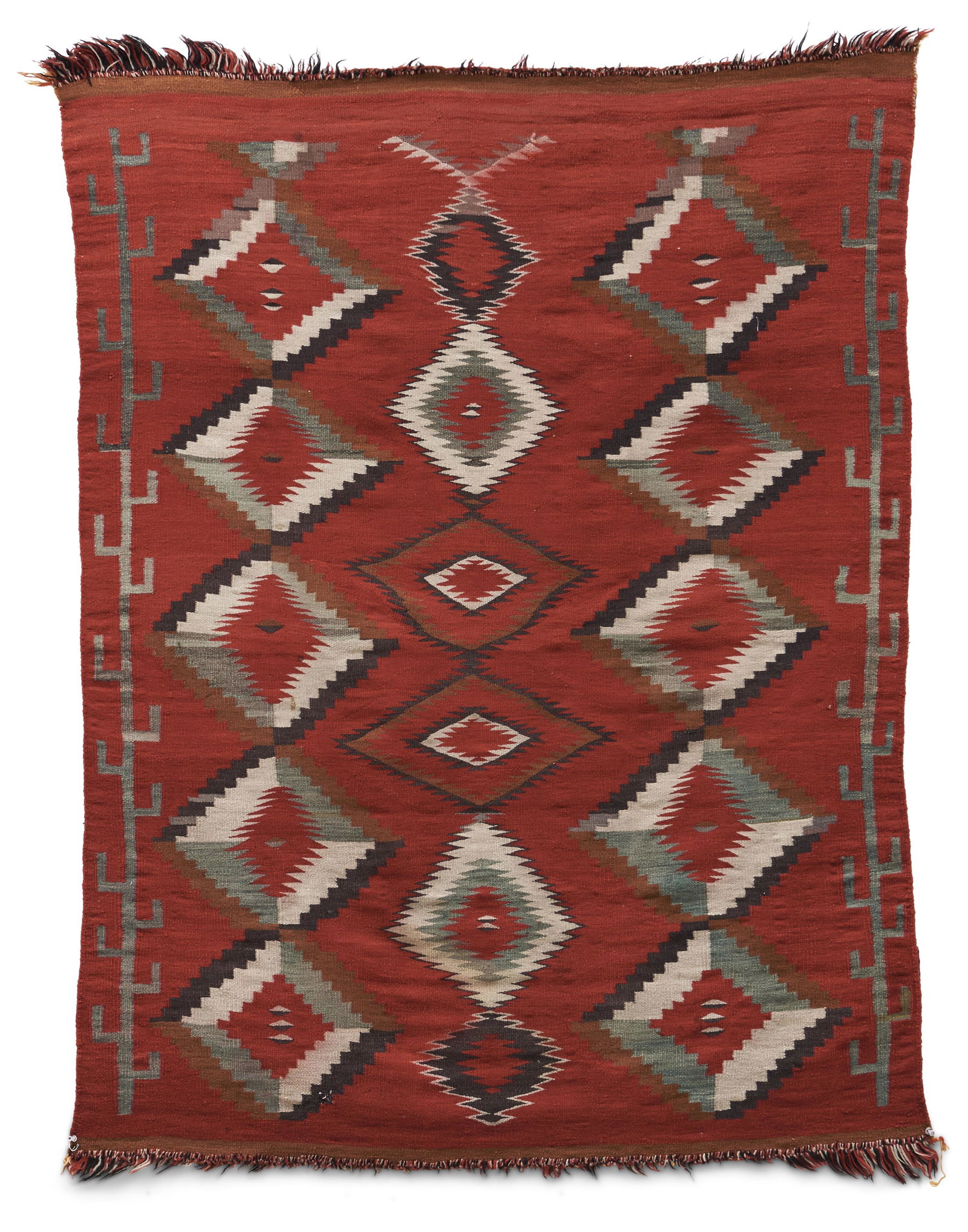 A Navajo (Diné) Germantown weaving 58 x 43 1/2 in. (1 of 1)