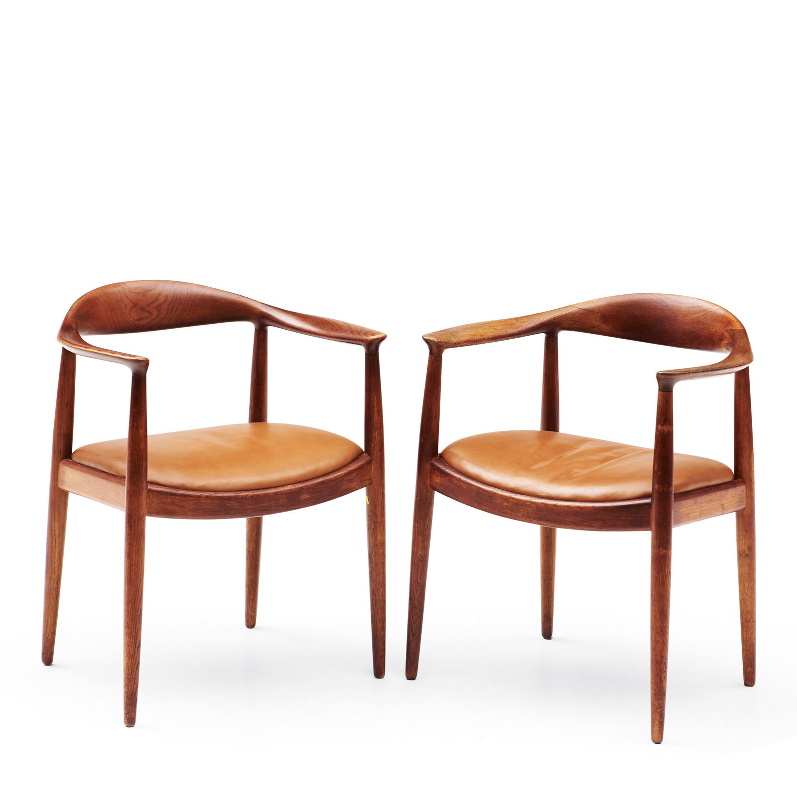 Pair of Hans Wegner (1914-2007) for Johannes Hansen 'The Chair' Armchairs, Copenhagen, Denmark, ... (1 of 1)