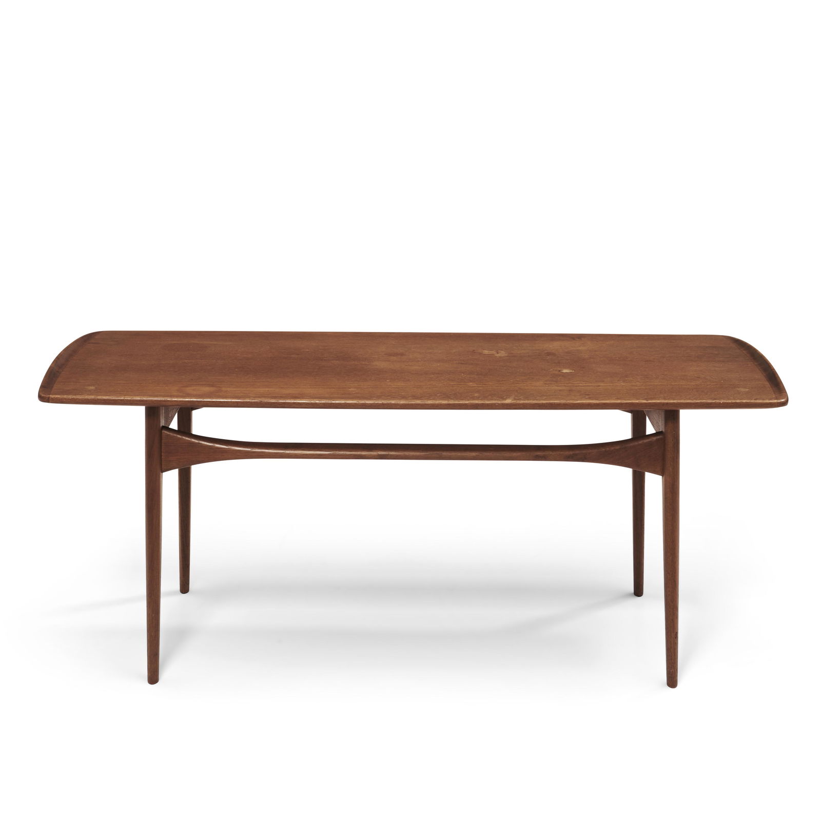 Edvard and Trove Kindt-Larsen for France and Son Teak Coffee Table, Denmark, c. 1955, maker's la... (1 of 1)