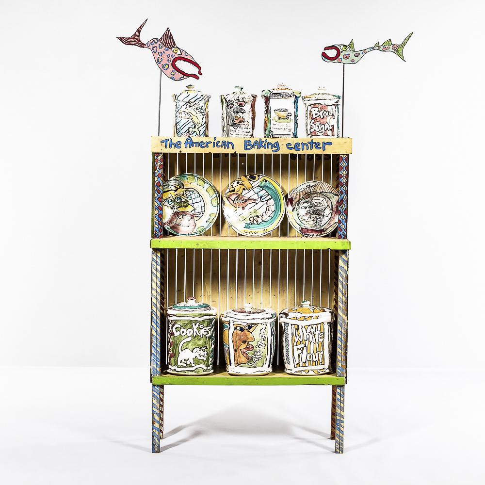 Michael Gross (American, b. 1953) 'The American Baking Center,' most elements signed 'Gross,' po... (1 of 1)