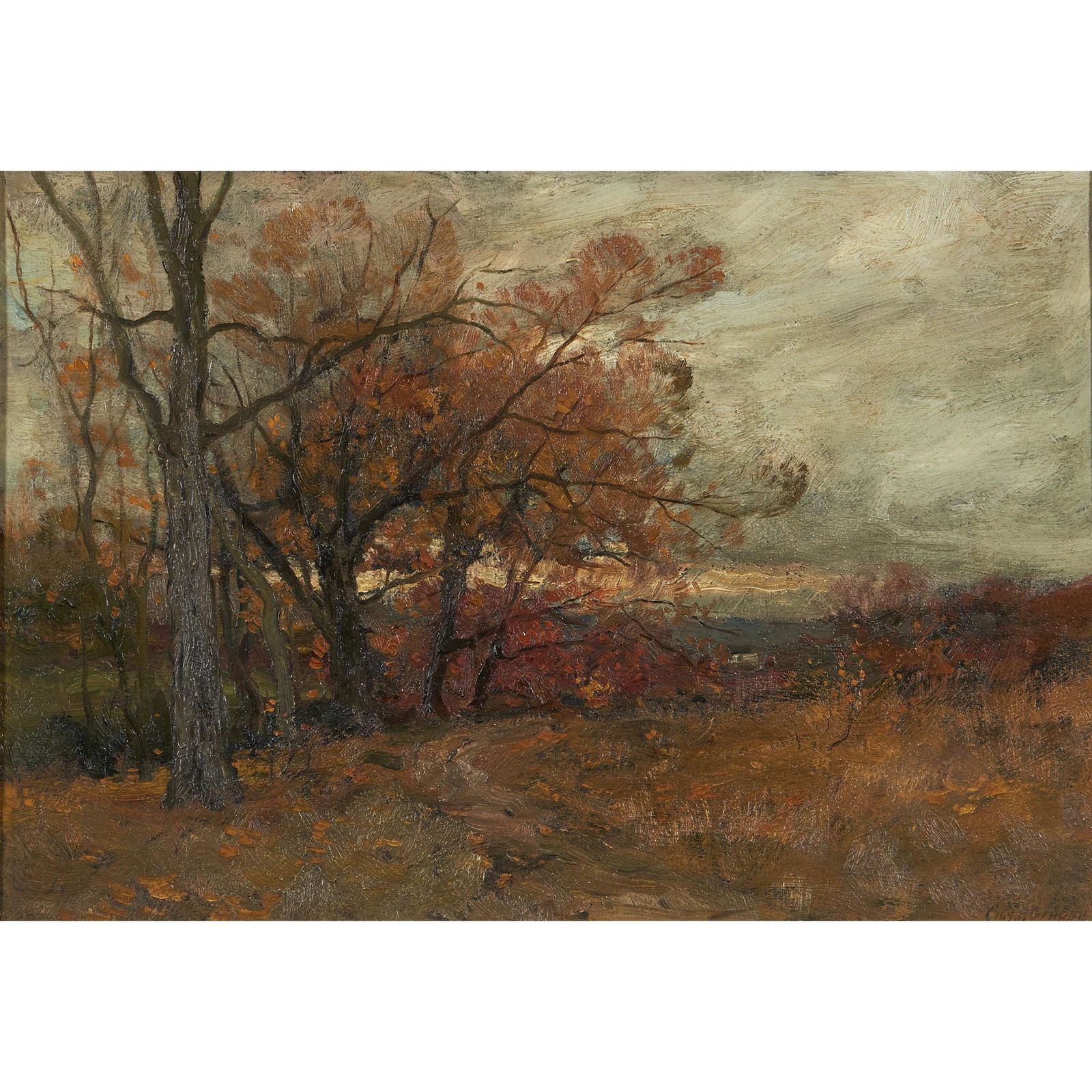 Charles Paul Gruppe (American, 1860-1940) Autumn in the Catskills 14 x 20 in. (35.5 x 50.8 cm) f... (1 of 6)
