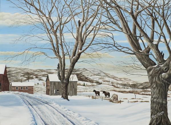 Pasquale (patsy) Santo (american, 1893 1975) Peaceful Valley (viereck